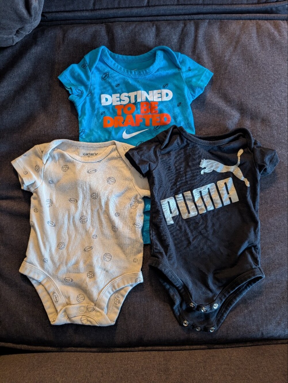Mixed Lot Baby Sporty Bodysuits